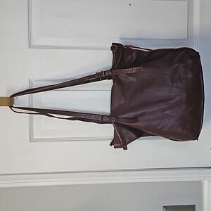 BIBA be natural Leather Shoulder Bag Tote Crossbody